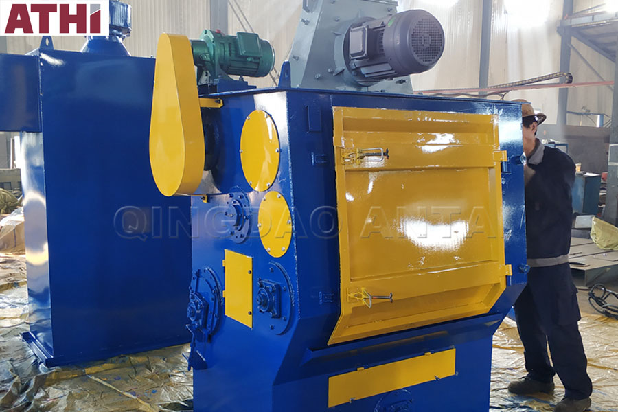 Q326 Tumble rubber belt type shot blasting machine